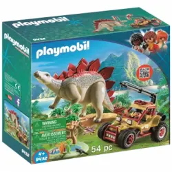 Playmobil - Vehículo Explorador con Estegosaurio