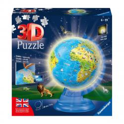 Ravensburger - Puzzle 3D Globo Con Luz 180 Piezas