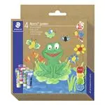 Set 4 botes de pintura de dedos STAEDTLER Noris Club 8814
