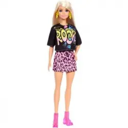 Barbie Fashionistas Rock - Camiseta Y Falda