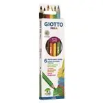 Caja con 6 Lápices de color Giotto Mega