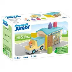 Camión Con Garaje Playmobil Junior.