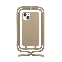 Funda con cuerda Wood Change Case Marrón para iPhone 13