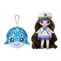 Na! Na! Na! Surprise - Muñeca Con Bolso Pompón Set 2 En 1 Glam Series Sailor Blu