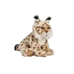 Peluche Lince Gris Sentado 24cm