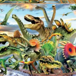 Puzle 500 piezas Dinosaurios