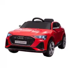 Coche Eléctrico Audi E-tron 12v Para Niños De +3 Años Rojo Homcom