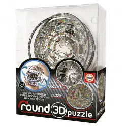 Educa Borrás - Juego De Mesa Round 3D Puzzle Charles Fazzino Educa Borras