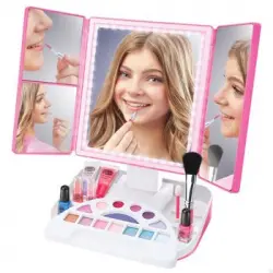 Shimmer'n Sparkle - Tocador Para Maquillarse Con Luces, Incluye Accesorios De Belleza.  Para Niñas A Partir De 8 Años