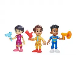 Spin Master - Pack 3 Figuras Acción Unidad De Rescate Firebuds Disney Junior