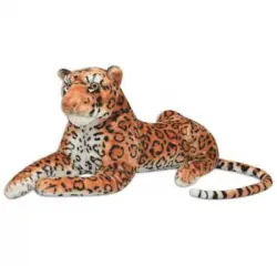 Vidaxl Leopardo De Peluche Marrã³n Xxl