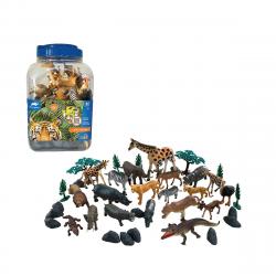 ANIMAL PLANET - Cubo 40 Piezas Animales Salvajes