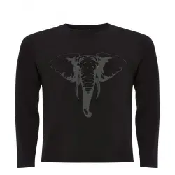 Camiseta unisex elefante color Negro