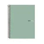 Cuaderno A4 Miquelrius Aqua cuadrícula 5mm verde