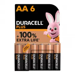 Duracell - Pack 6 Pilas AA Duracell Plus.