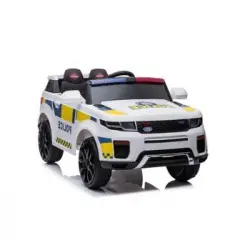 Lean Toys - Bbh-021 Coche Eléctrico Infantil De Policía, 12 Voltios,motor: 2x45w, 1 Plaza/s