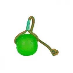 Pelota Con Cuerda Swing & Fling Chew Ball - Tamaño: M/l, 9 Cm - Color Verde