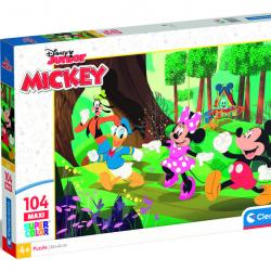 Puzle 104 piezas maxi Mickey y amigos
