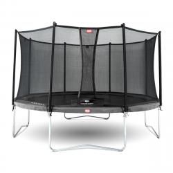 BERG - Cama Elástica Favorit Regular 380 Grey + Safety Net Comfort