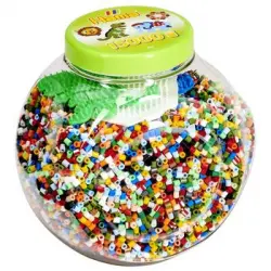 Bote 15.000 Beads Y 3 Placas/pegboards (2067)