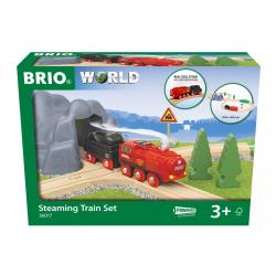 BRIO - Set Ferroviario Con Tren De Vapor
