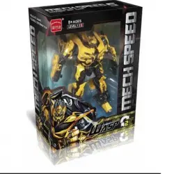 Figura De Mech Speed Robot Transformable De Color Amarillo Y Negro