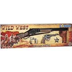 Gonher Playset Wild West Revolver Y Rifle (498/0)