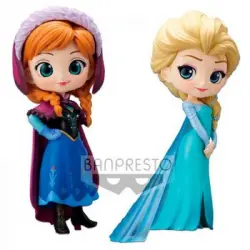 Set Figuras Anna Elsa Frozen Disney Q Posket