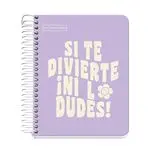 Cuaderno A6 Cla Messages Lavanda