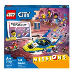 LEGO -  De Construcción Digital Misiones De Investigación De La Policía Acuática Con Ladrillos Interactivos City Missions