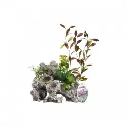 Marina deco rock - roca con plantas color Gris
