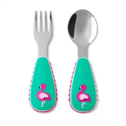 Set cuchara y tenedor flamingo