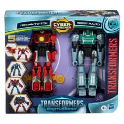 Transformers Earthspark, Cyber-combiner, Terran Twitch Y Robby Malto - Figura - Transforme