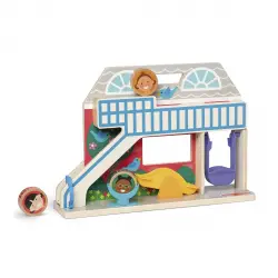 Melissa & Doug - Go Tot Patio Escolar Madera