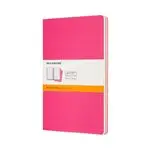 Set 3 cuadernos Moleskine Cahier Journals L rayas rosa cinético