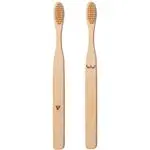 Set cepillos de dientes Kikkerland travieso madera natural