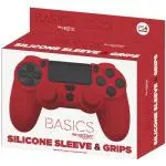 Funda de silicona + grips rojo Blade para PS4