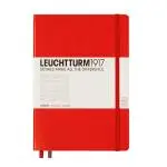Libreta Leuchtturm1917 Medium A5 líneas rojo