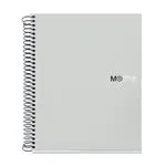 Cuaderno A5 clásico microperforado Miquelrius cuadrícula 5 mm Gris