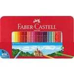 Estuche de metal Faber-Castell con 60 lápices de colores