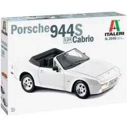 Italeri 3646 - Maqueta Porsche 944 S Cabrio, Blanco. Escala 1/24