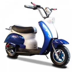 Moto Vespa Style Eléctrica 36v 300w Azul - Moto Eléctrica Infantil De Batería Para Niños