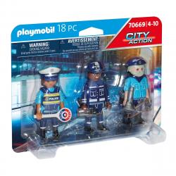 Playmobil - Set Figuras Policía City Action