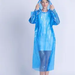 Poncho con capucha Travel Blue - Talla única