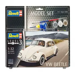 Revell - Maqueta Set VolksWagen Beetle con accesorios básicos Revell.