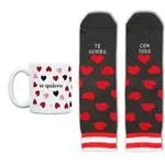 UO Kit Taza + Calcetines Te quiero con todo talla 36-41