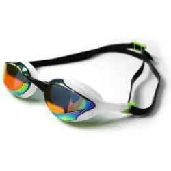 Zone3 Gafas De Natación Volare Streamline Racing Swim Goggles Lente De Espejo - Blanco/lima