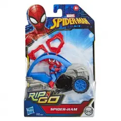 Spider-cerdo Y Vehículo - Figura - Spiderman - 4 Años+