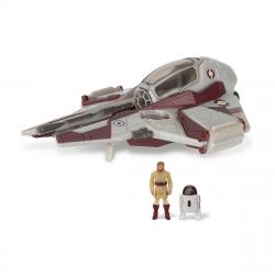 Star Wars - Playset Micro Galaxy Squadron Obi-Wan Kenobi's Jedi Interceptor Star Wars.