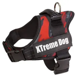 Arnés Xtreme Dog Camuflaje para perros color Rojo